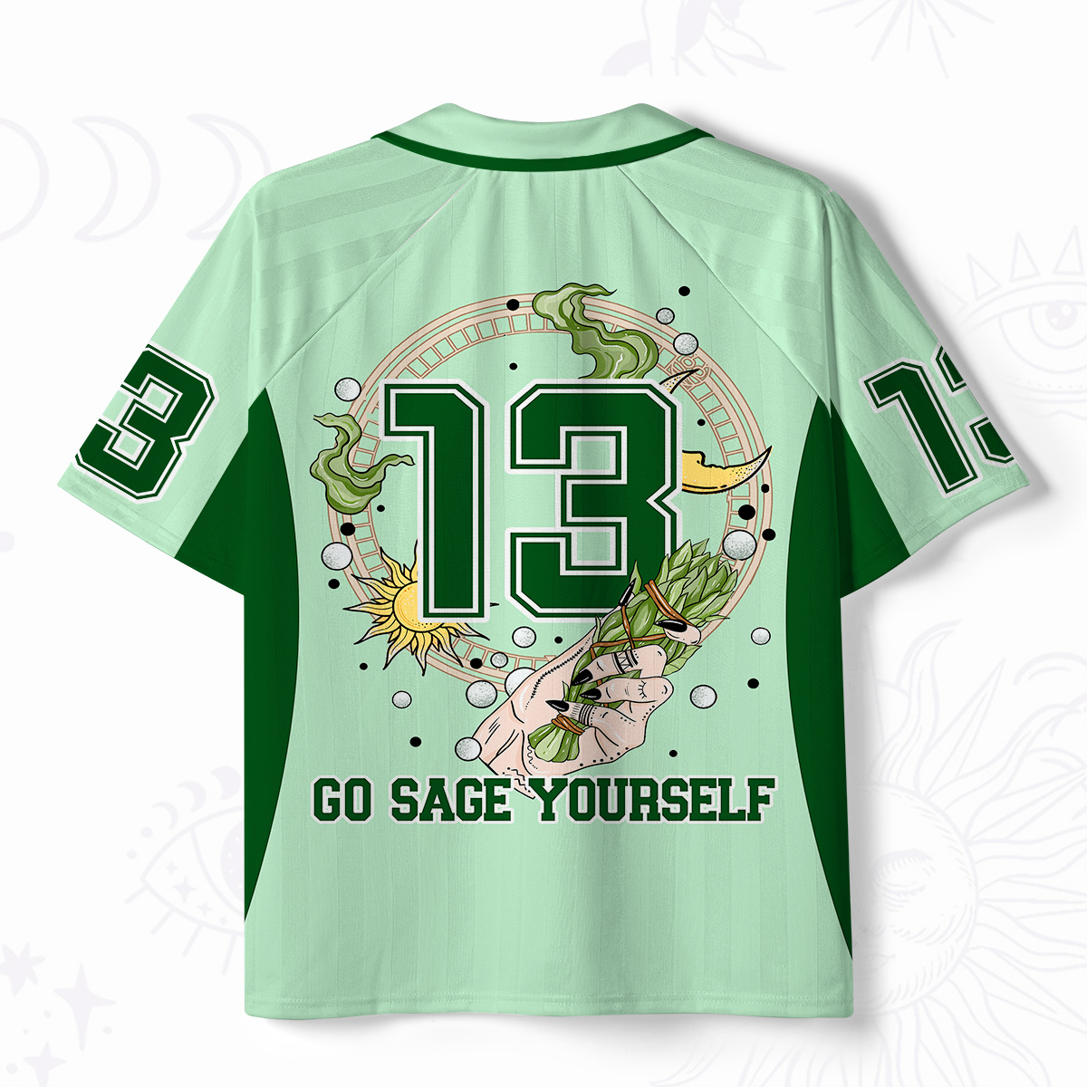 Purplehecate Go Sage Yourself Polo Coller Unisex Jersey 