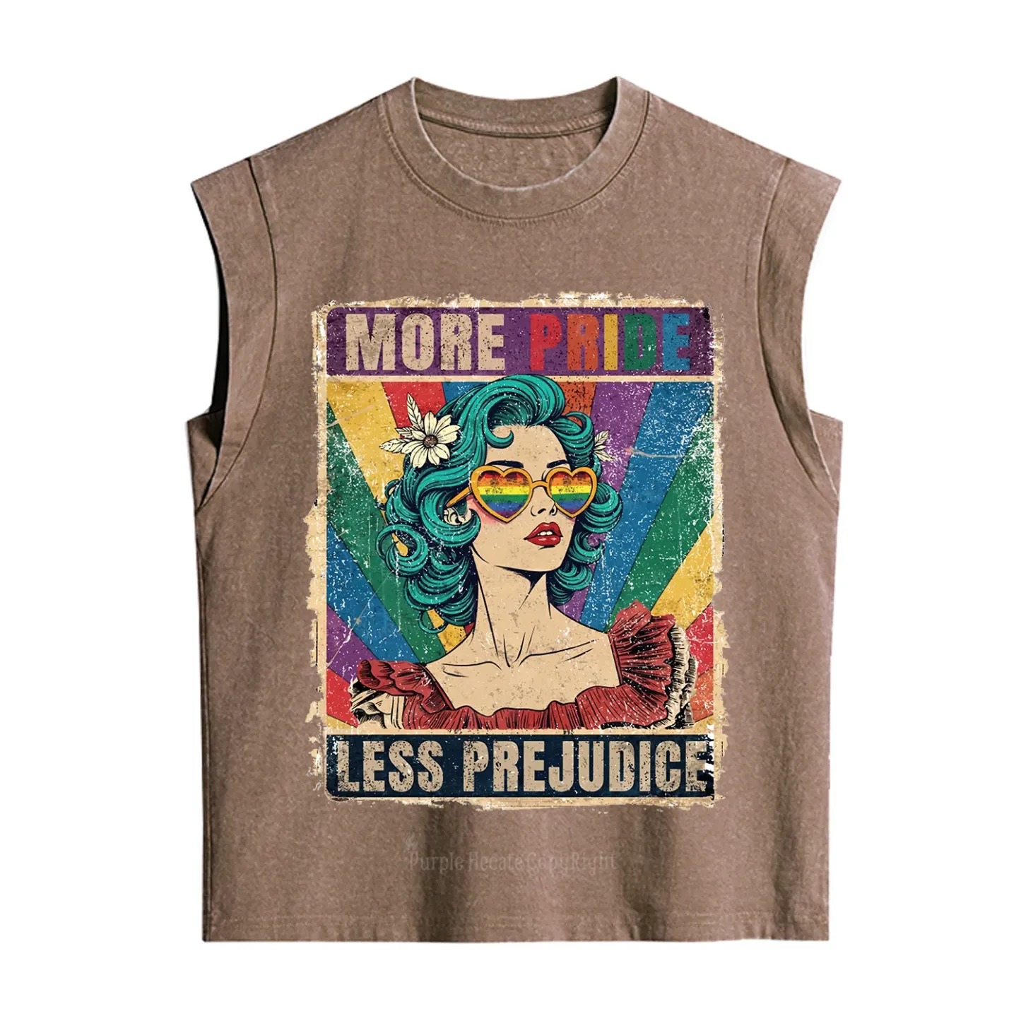 Purplehecate More Pride Less Prejudice Vintage Washed Tank