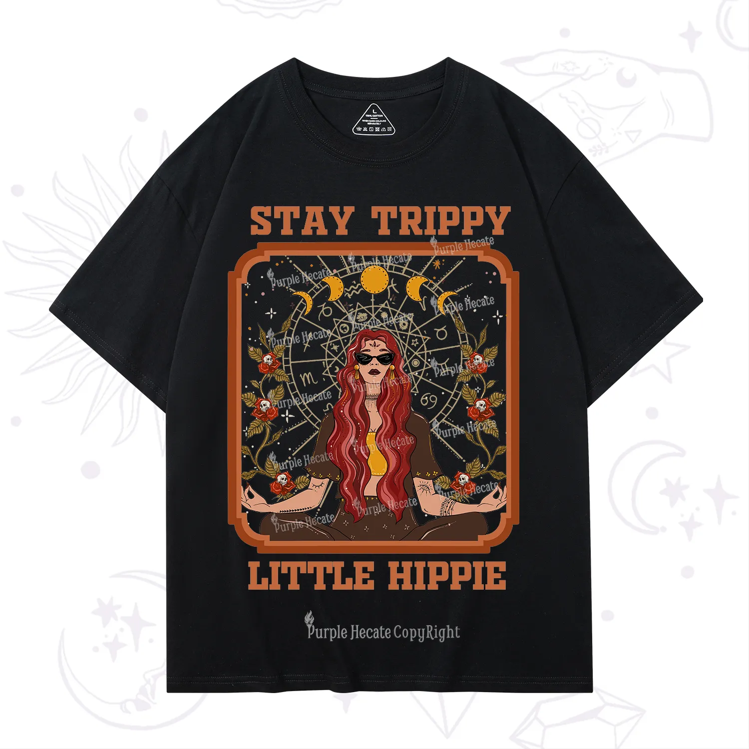 Purplehecate Stay Trippy Little Witchy Hippie T-Shirt
