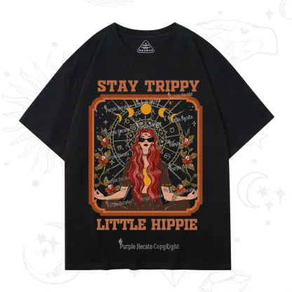 Purplehecate Stay Trippy Little Witchy Hippie T-Shirt