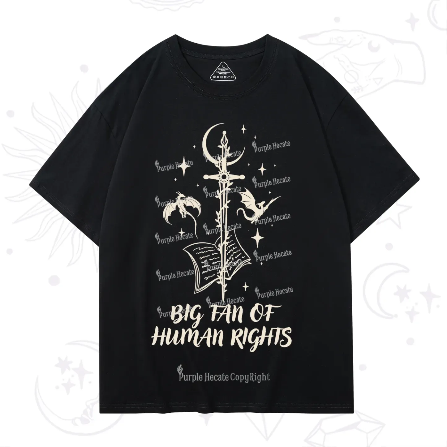 Purplehecate Big Fan Of Human Rights T-Shirt