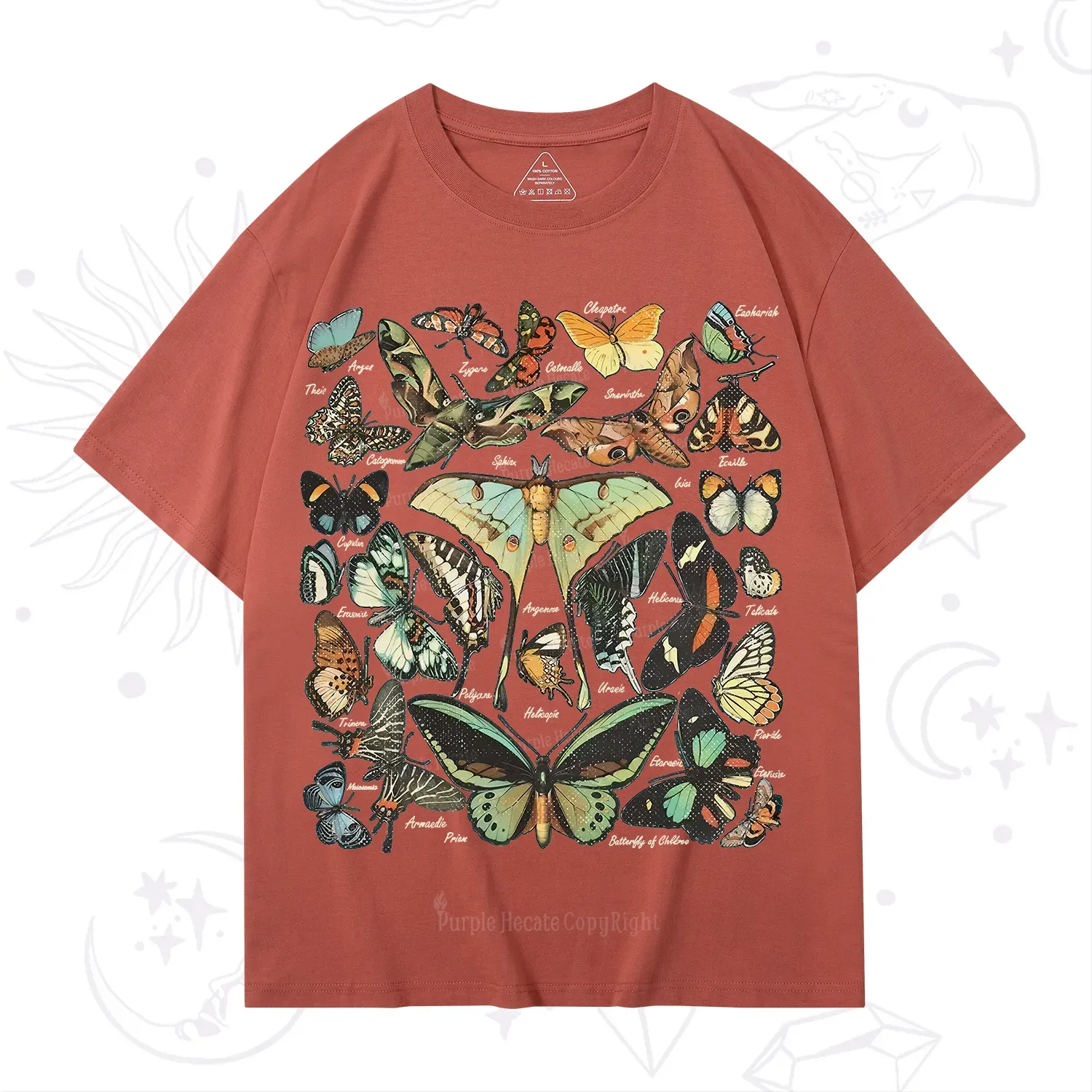Purplehecate Vintage Butterfly & Moth T-Shirt