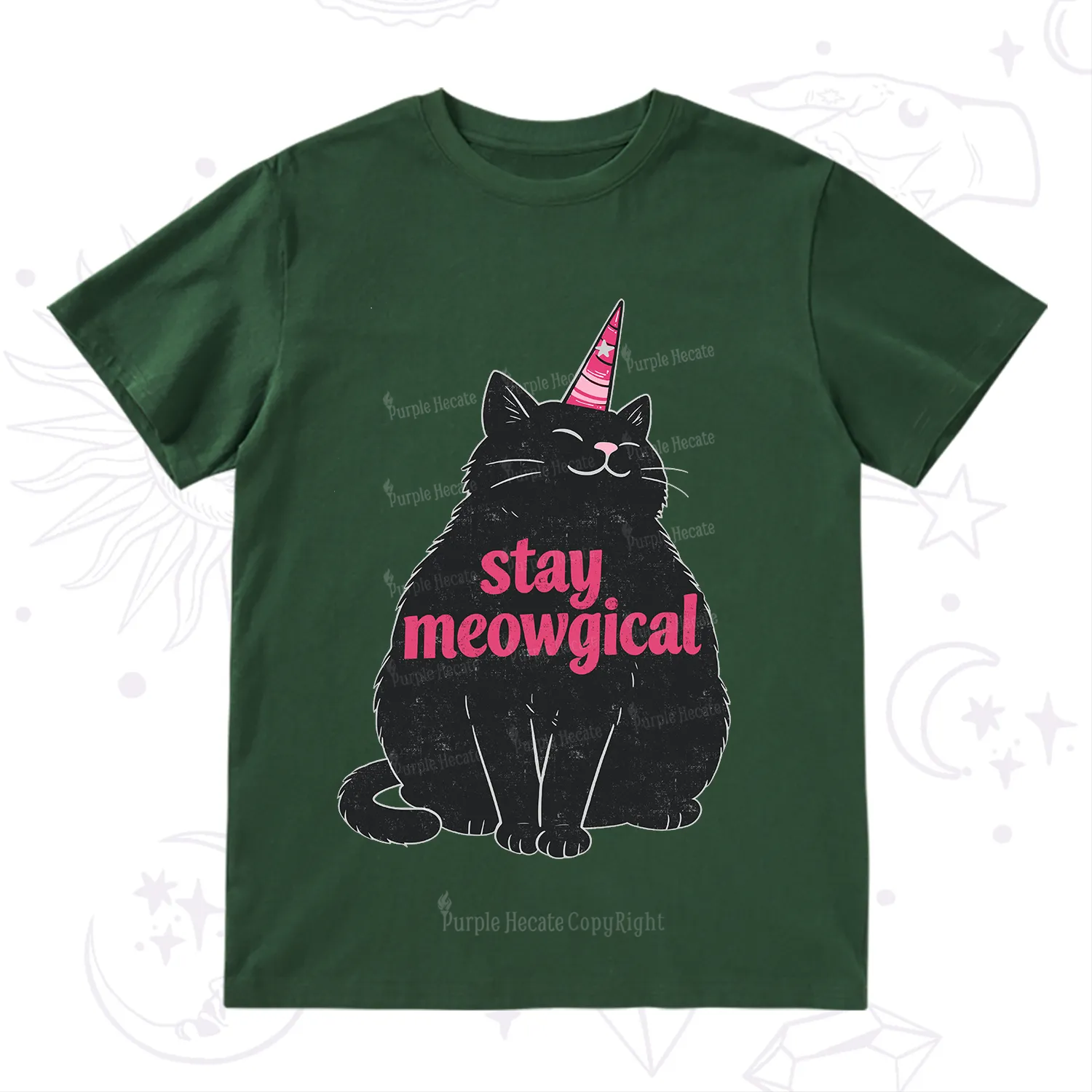 Purplehecate Stay Meowgical T-Shirt