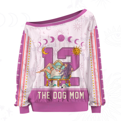 Purplehecate Arcana 12 The Dog Mom Off The Shoulder Graphic Jersey