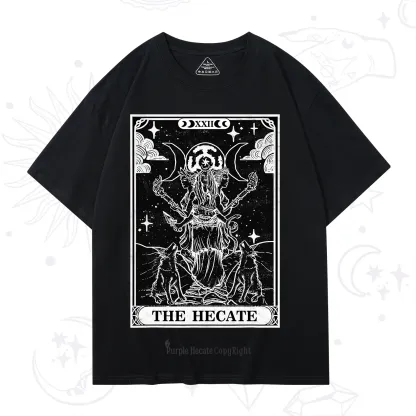 Purplehecate The Dark Moon Goddess Hecate Tarot T-Shirt