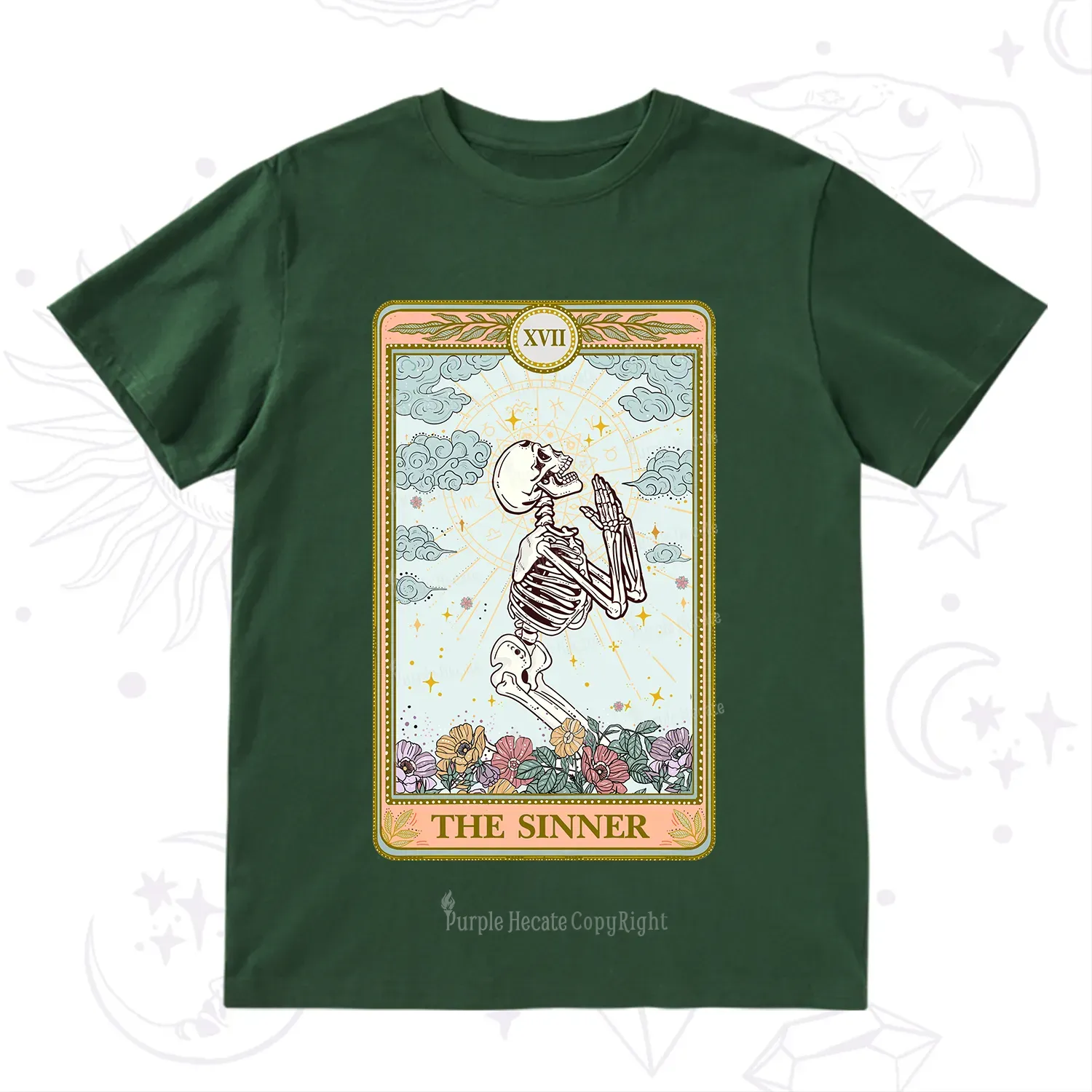 Purplehecate The Sinner Tarot Card T-Shirt