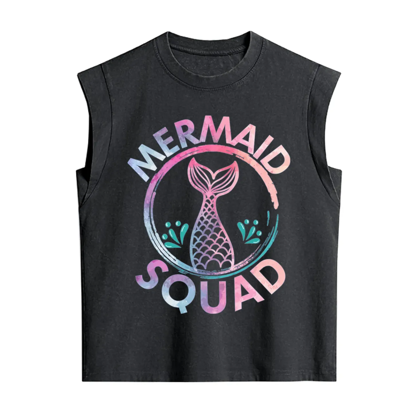 Purplehecate Mermaid Squad Vintage Washed Tank