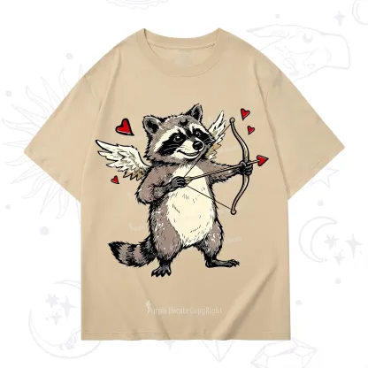 Purplehecate Cupid Raccoon Valentine T-Shirt