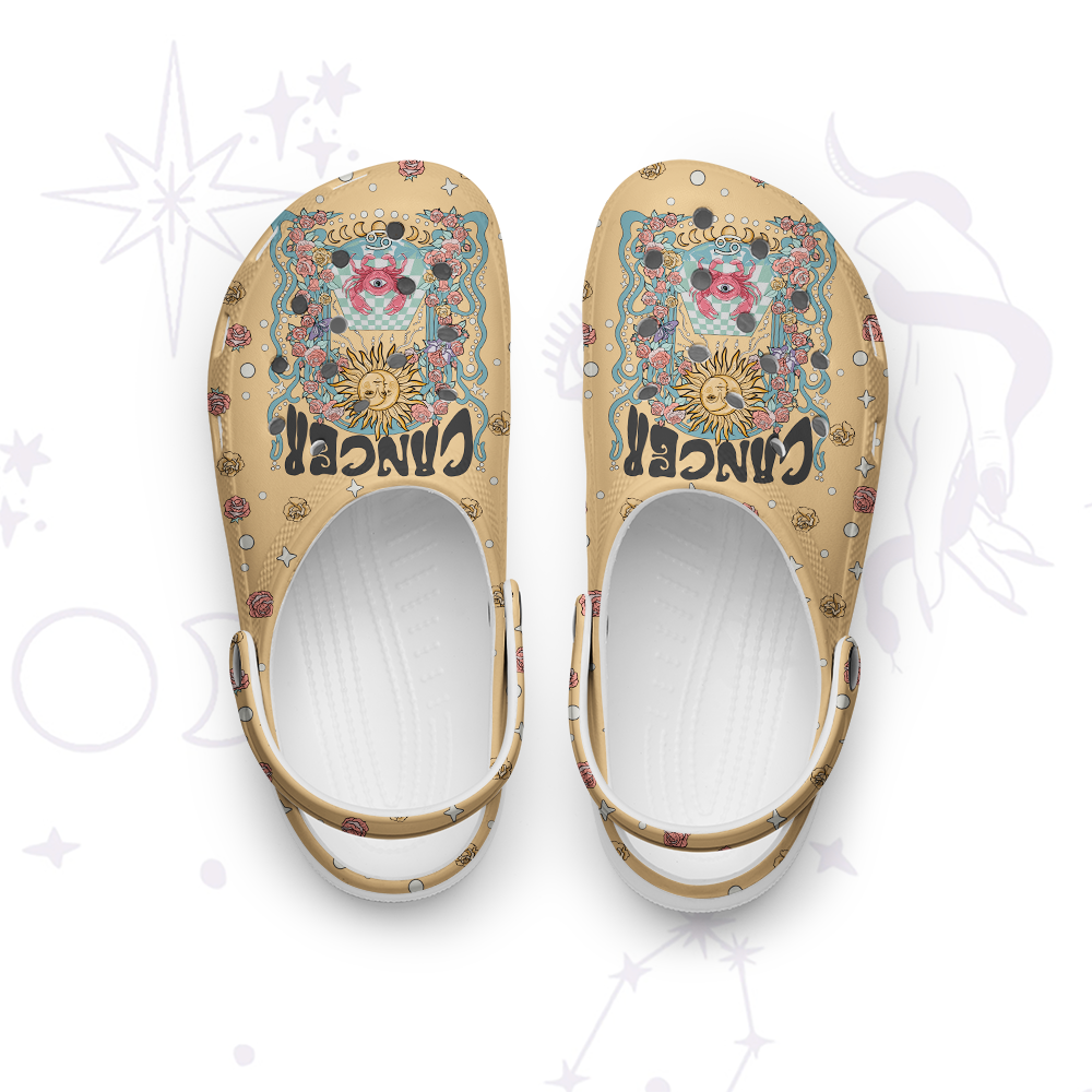 Purplehecate Cancer Spirit Zodiac Rubber Clogs