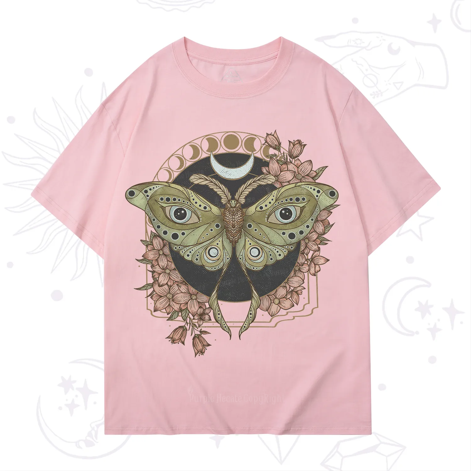 Purplehecate Luna Moth T-Shirt