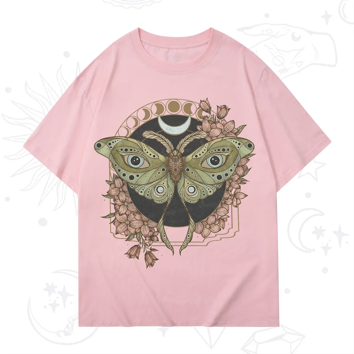 Purplehecate Luna Moth T-Shirt