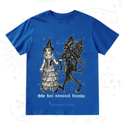 Purplehecate She Has Unusual Friends T-Shirt