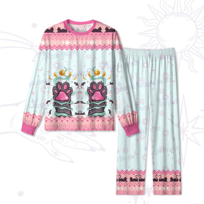 Purplehecate The Beans Cat Tarot Christmas Pajamas