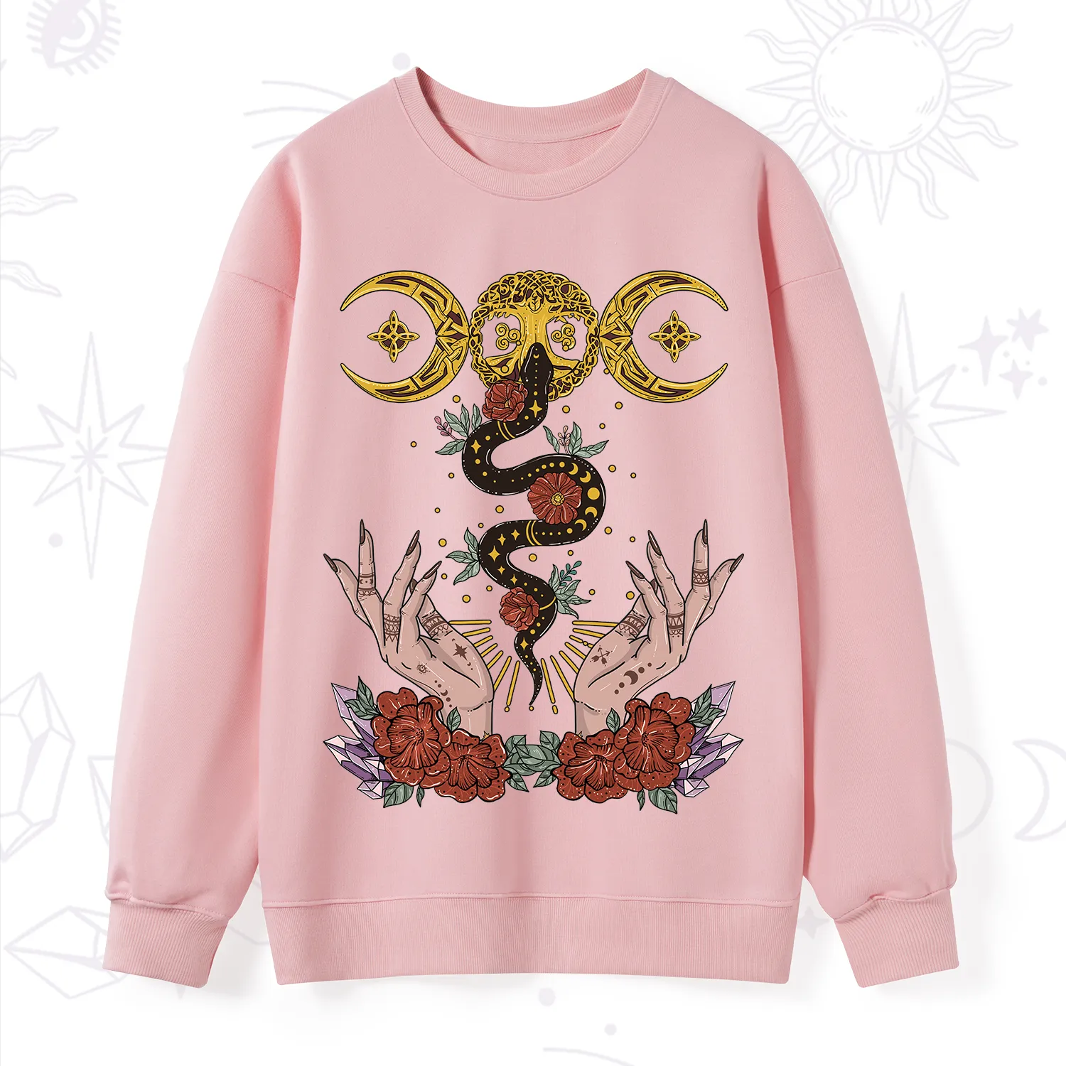Purplehecate Lunar Bloom Sweatshirt