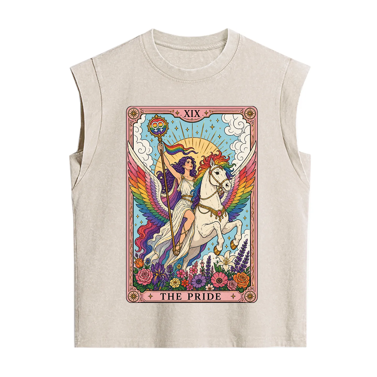 Purplehecate The Pride Tarot Card Vintage Washed Tank