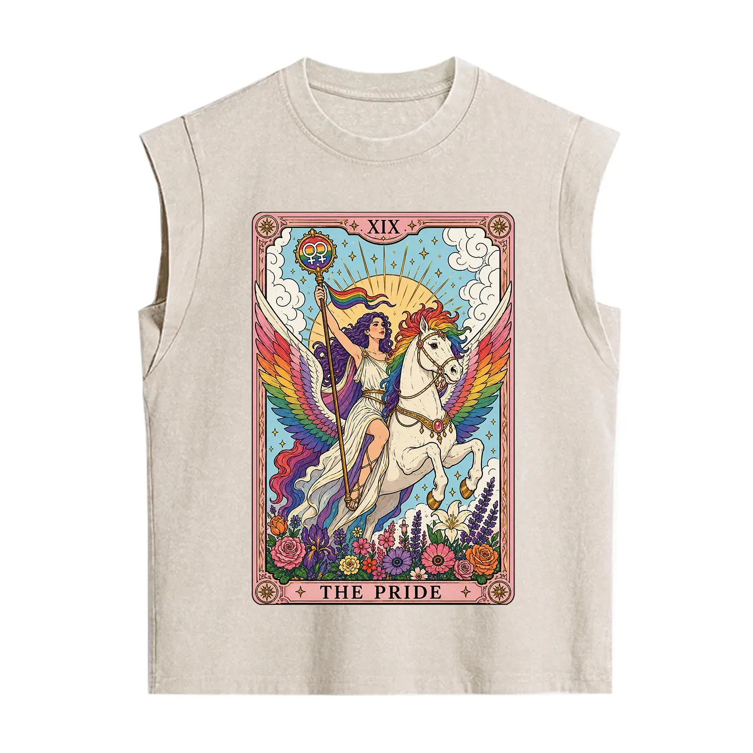 Purplehecate The Pride Tarot Card Vintage Washed Tank