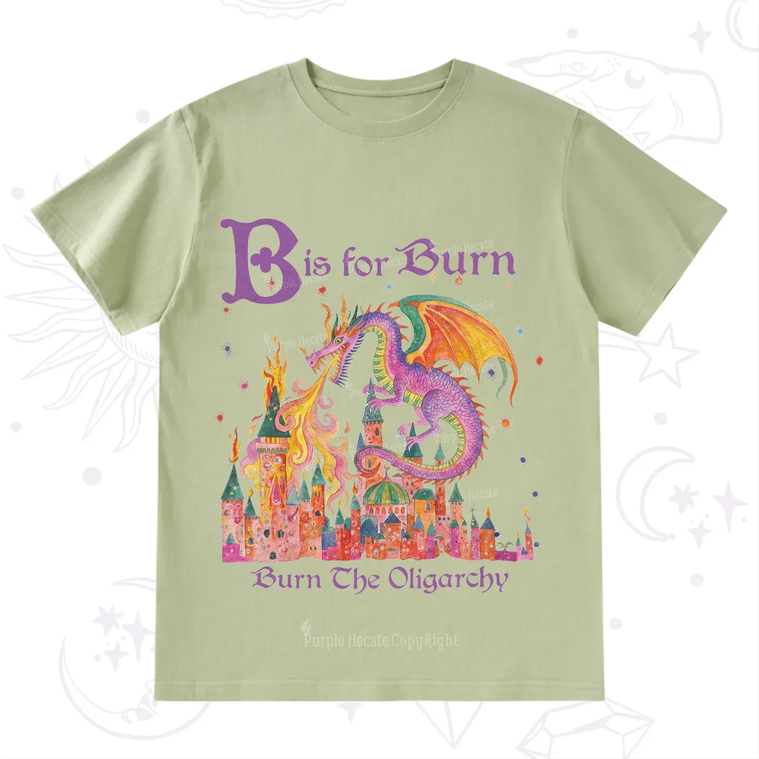 Purplehecate Burn The Oligarchy T-Shirt