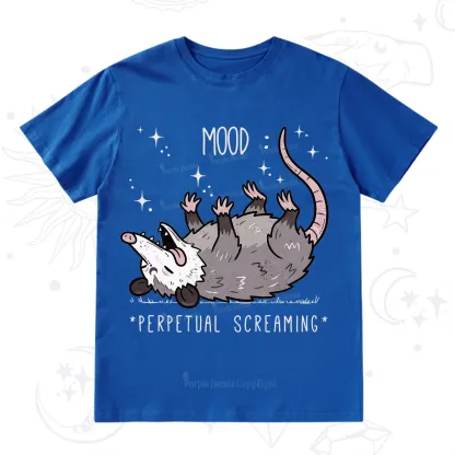 Purplehecate Mood Perpetual Screaming Opossum T-Shirt