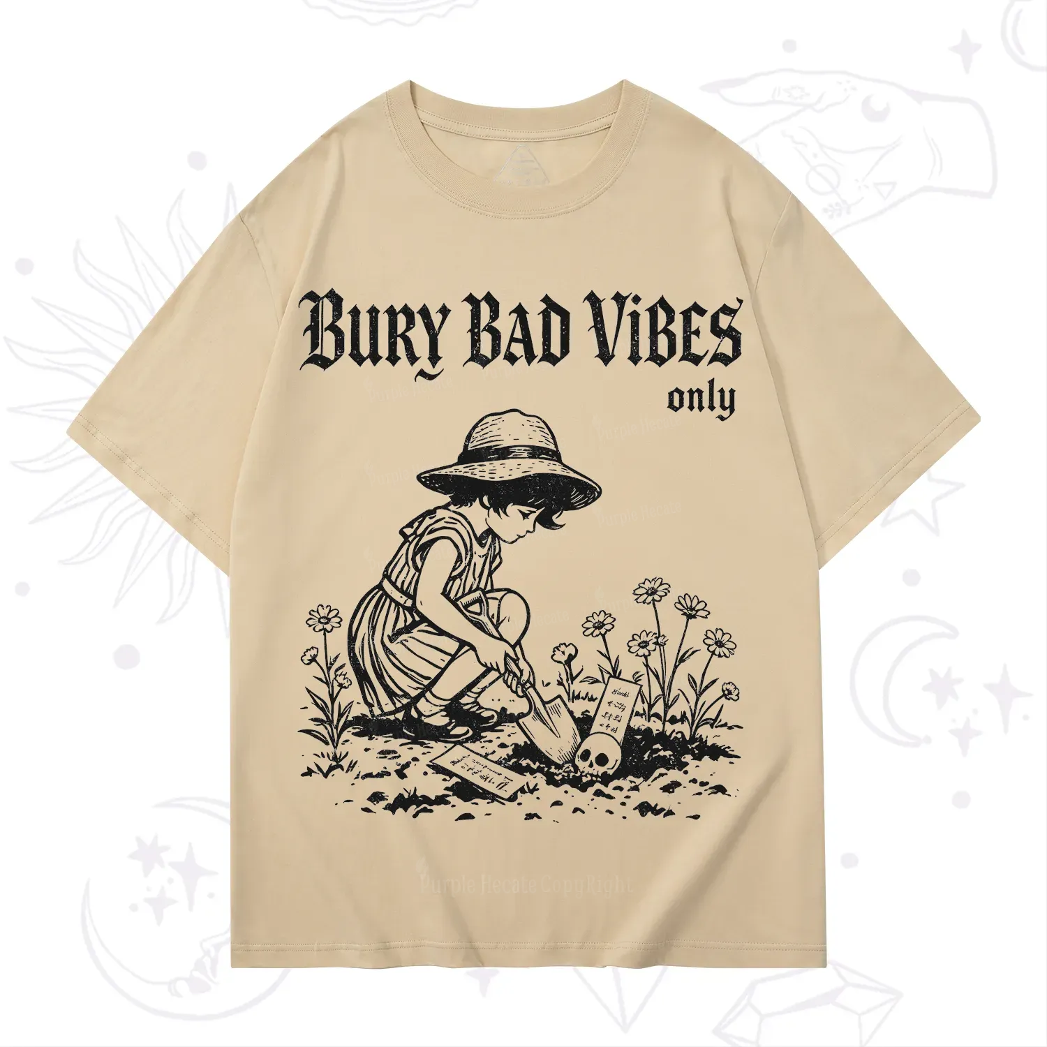 Purplehecate Bury Bad Vibes Only T-Shirt