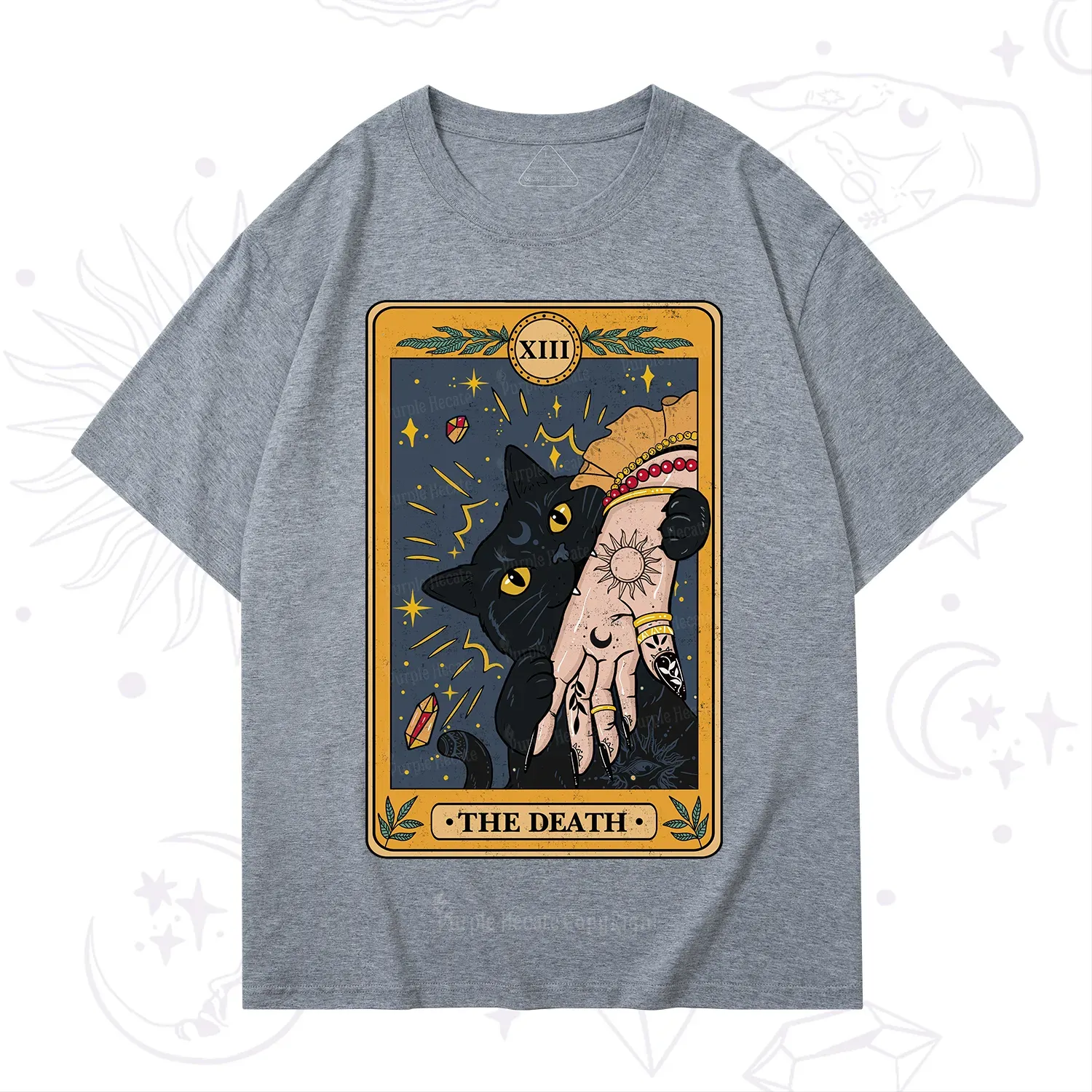 Purplehecate The Death Tarot Card T-Shirt