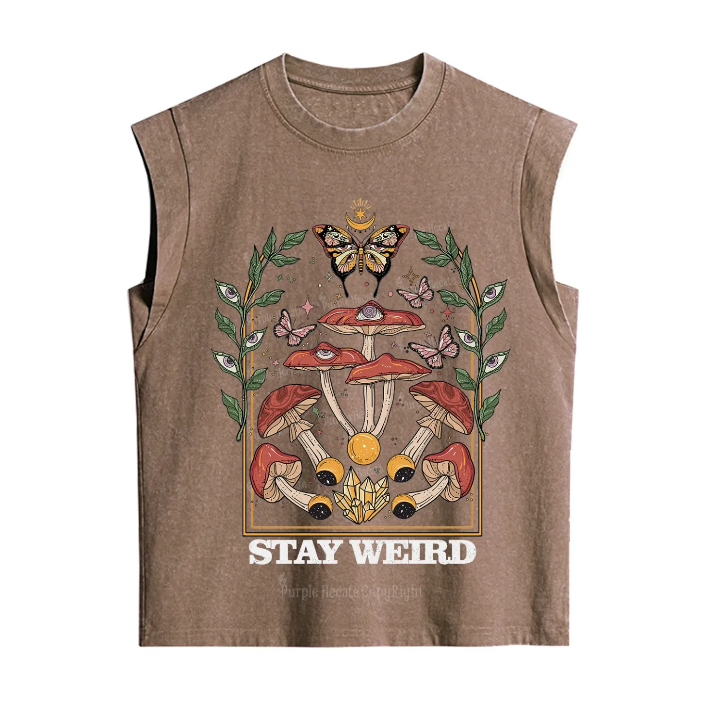 Purplehecate Stay Weird Vintage Washed Tank