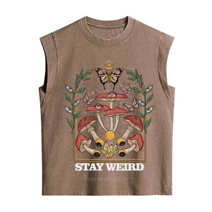 Purplehecate Stay Weird Vintage Washed Tank