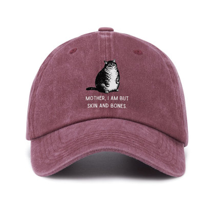 Purplehecate Cat Mother I Am But Skin And Bones Baseball Cap