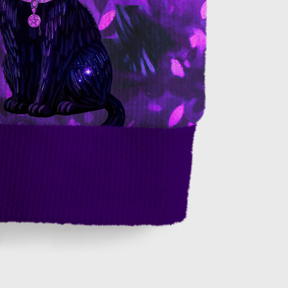 Purplehecate Witch’s Mystic Third-Eye Familiar Ugly Sweater Vest