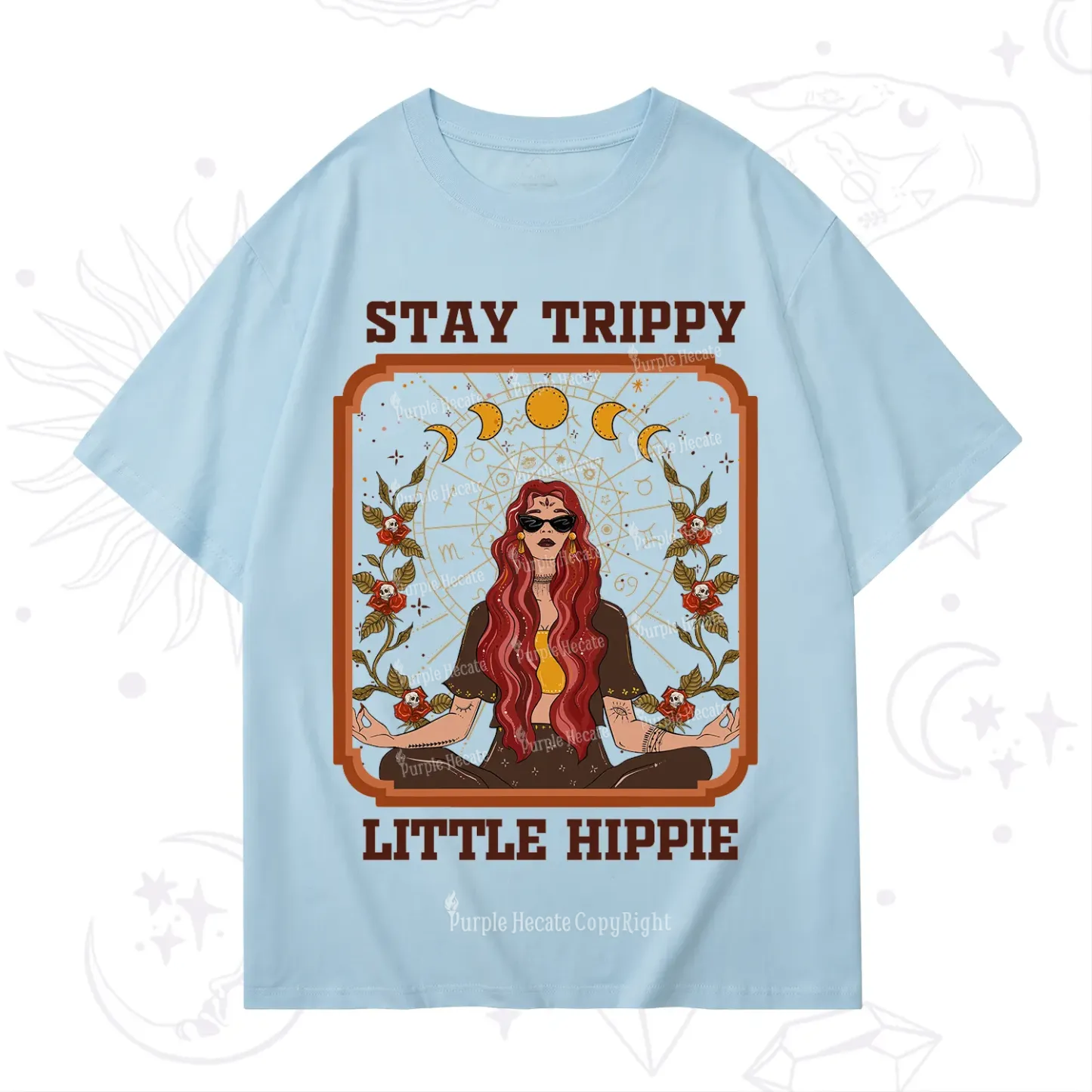 Purplehecate Stay Trippy Little Witchy Hippie T-Shirt