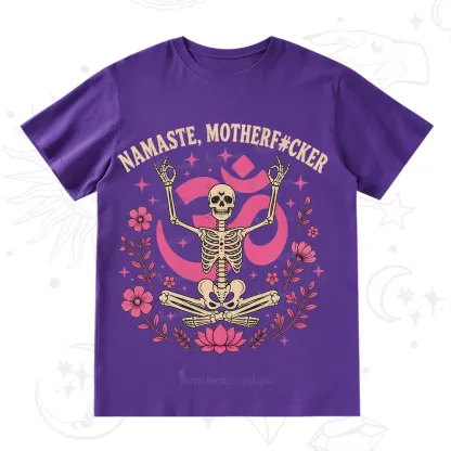 Purplehecate Namaste Motherf*cker Skeleton T-Shirt
