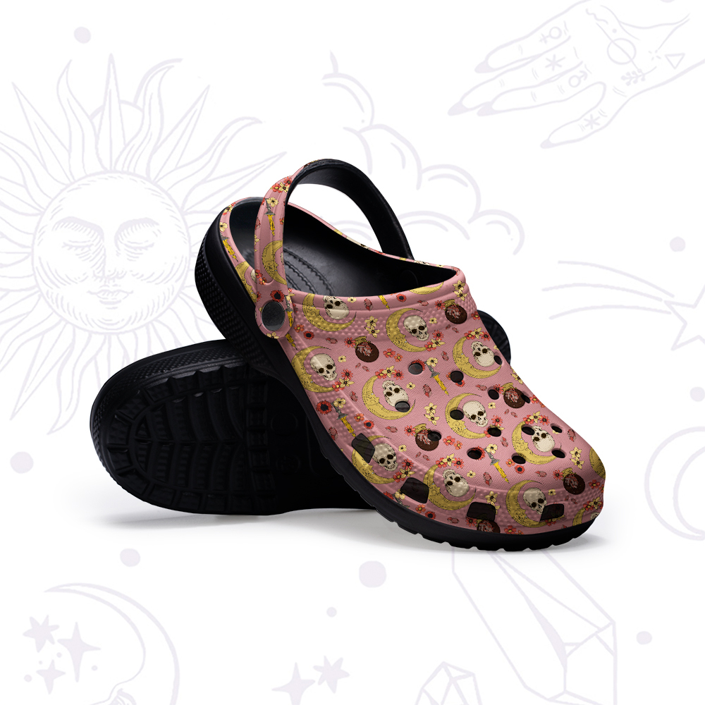 Purplehecate Sorcerer's Skull Rubber Clogs