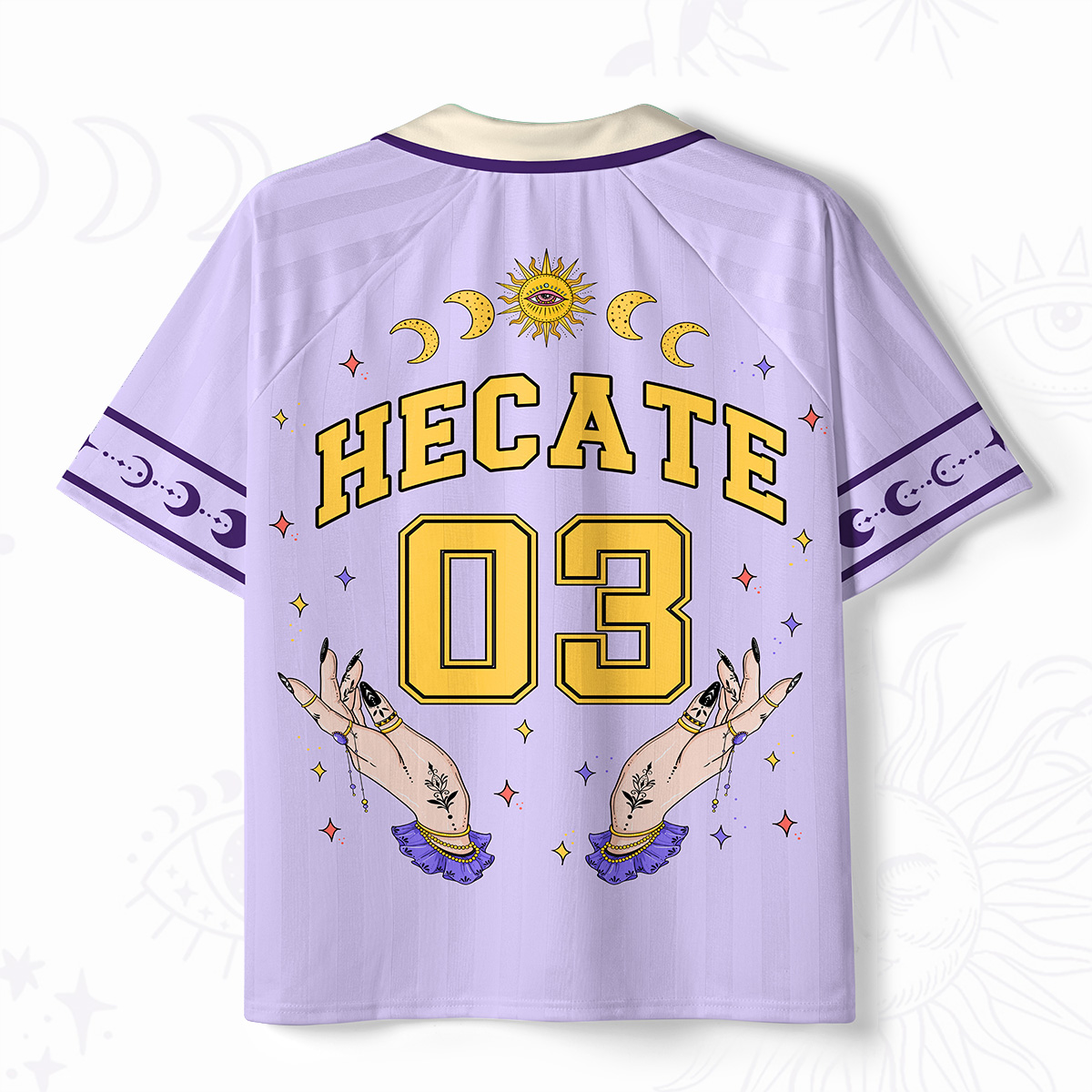 Purplehecate Hecate Moonlight Sorcery Polo Coller Unisex Jersey
