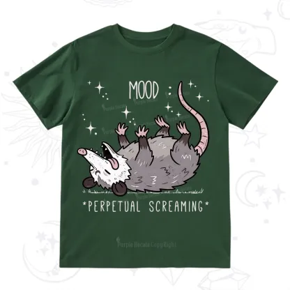 Purplehecate Mood Perpetual Screaming Opossum T-Shirt