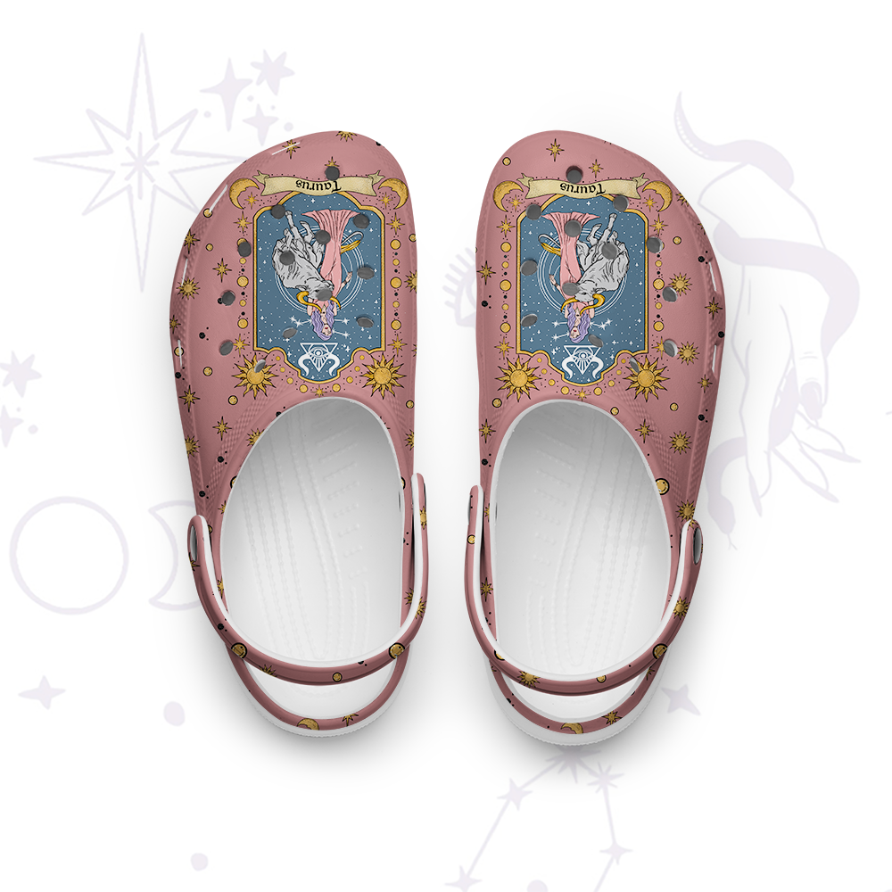 Purplehecate Taurus Zodiac Rubber Clogs