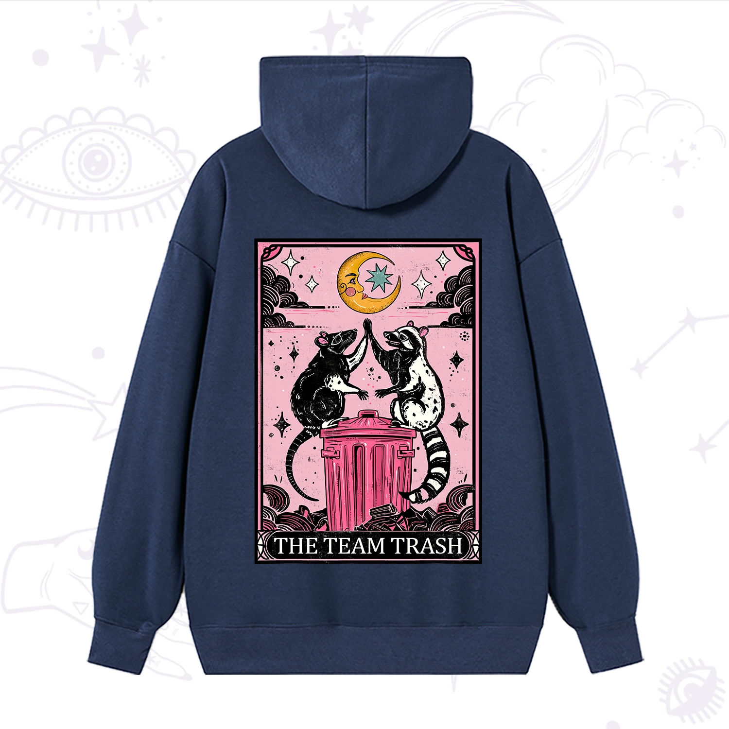 Purplehecate The Team Trash Opossum tarot Hoodie