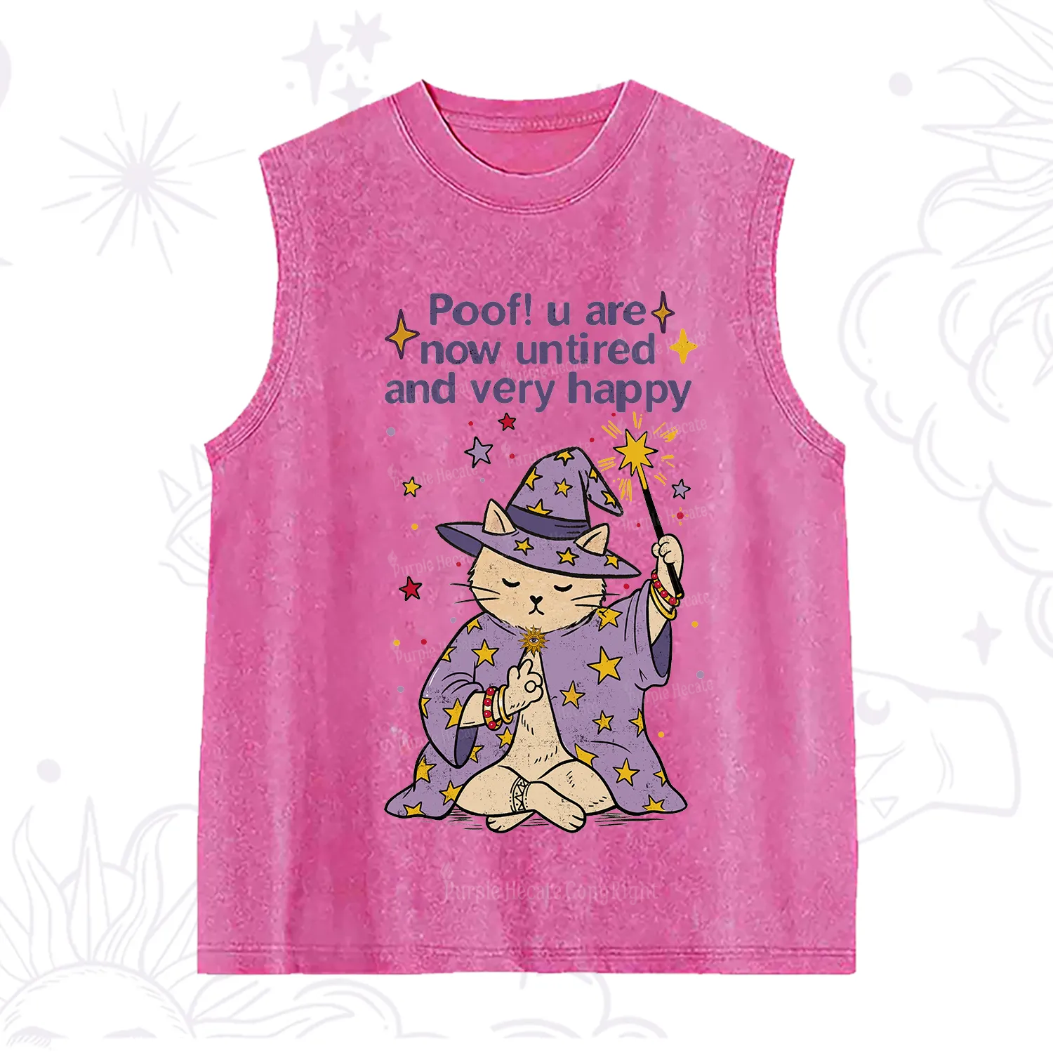 Purplehecate Poof! You Are Now Untired And Very Happy Washed Tank