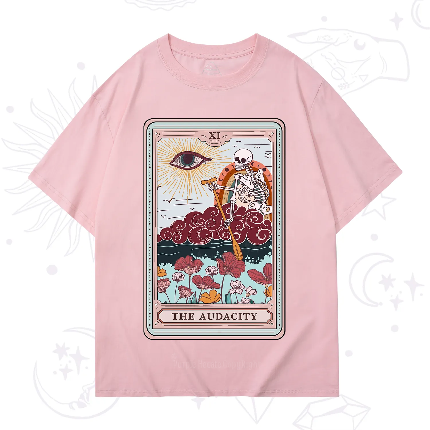 Purplehecate The Audacity Tarot Card T-Shirt