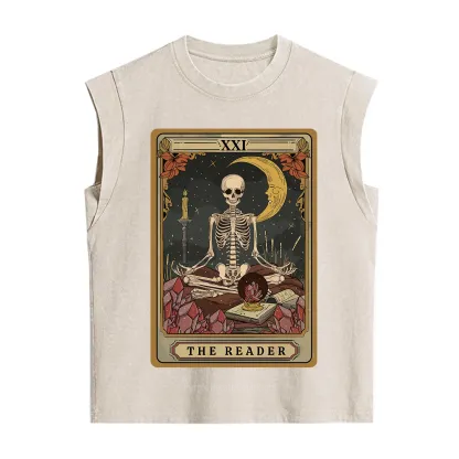 Purplehecate The Reader Tarot Vintage Washed Tank