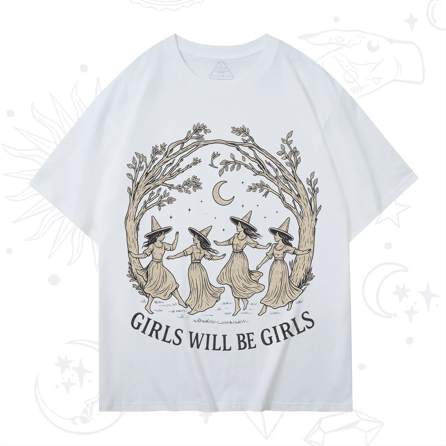 Purplehecate Girls Will Be Girls Witch T-Shirt