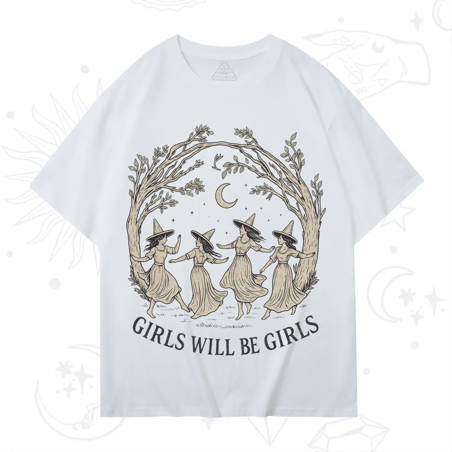 Purplehecate Girls Will Be Girls Witch T-Shirt