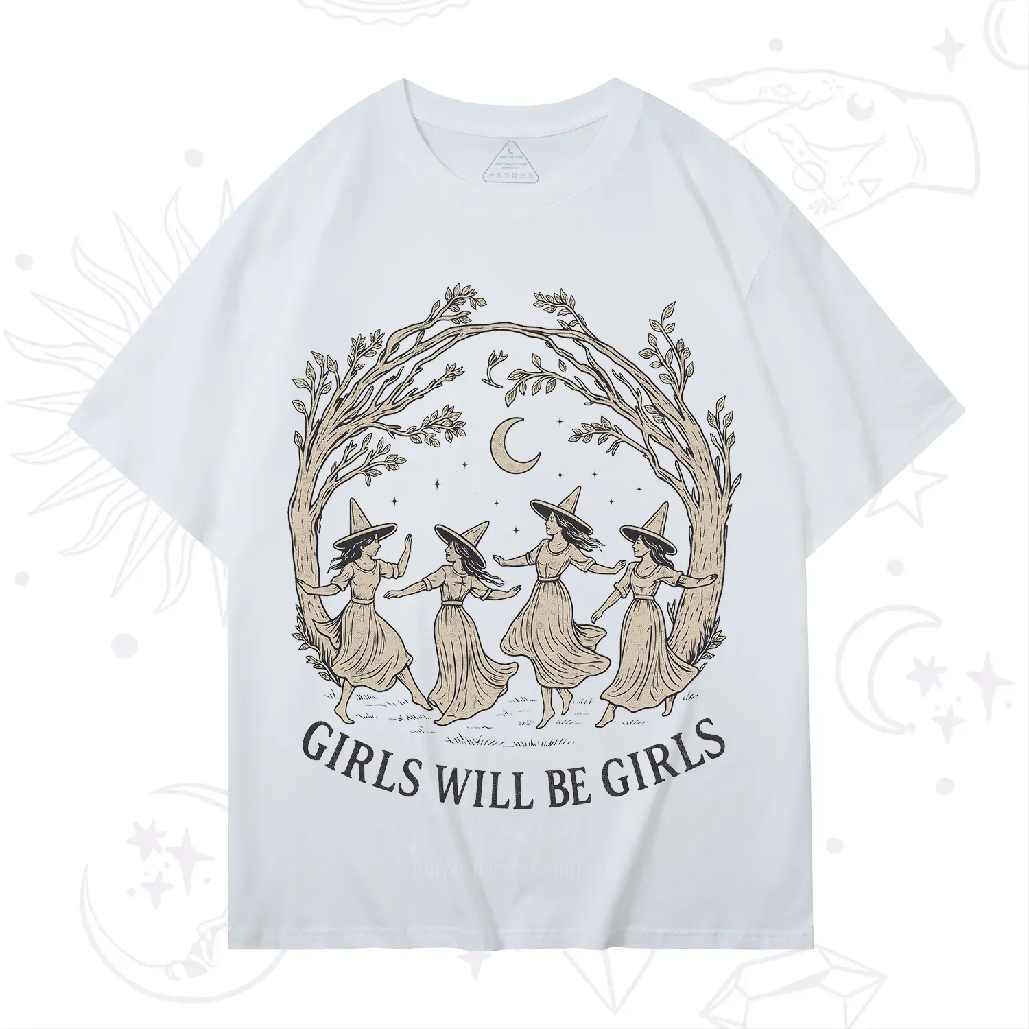 Purplehecate Girls Will Be Girls Witch T-Shirt