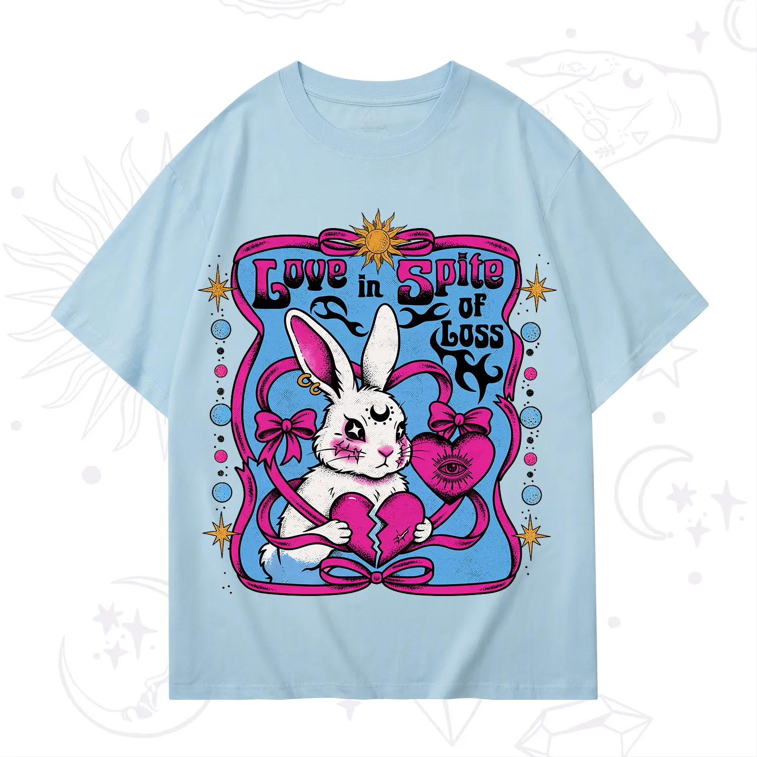Purplehecate Love in Spite of Loss Bunny T-Shirt