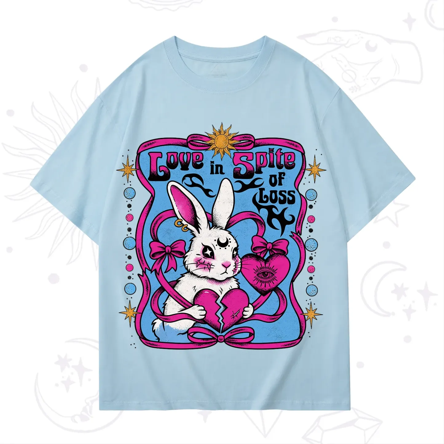 Purplehecate Love in Spite of Loss Bunny T-Shirt
