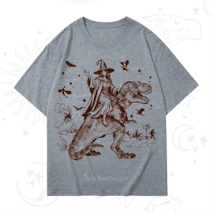 Purplehecate Witch Riding Dino T-Shirt