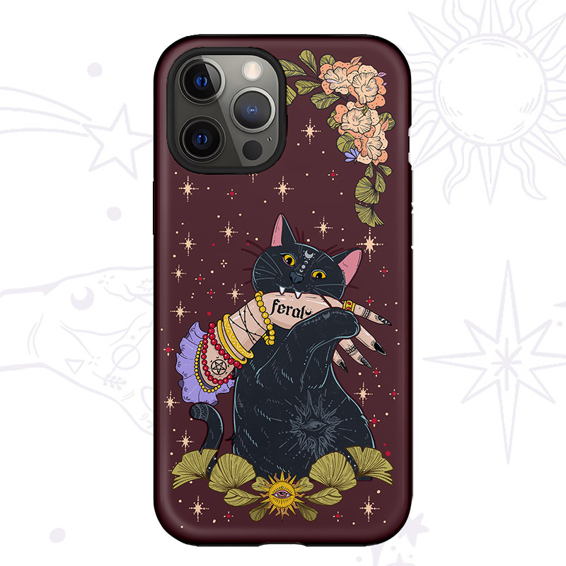 Purplehecate Feral Cat Phone Case