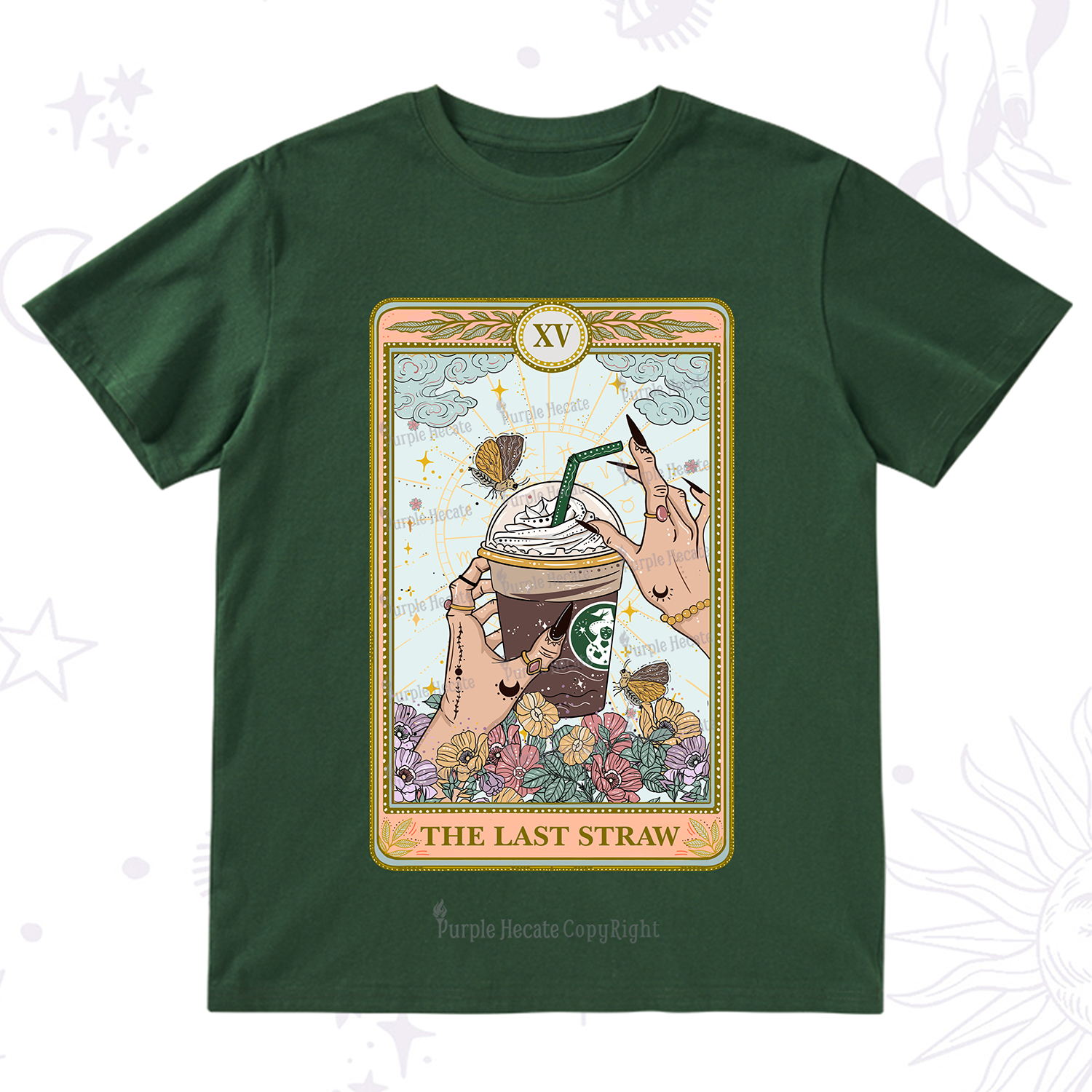 Purplehecate The Last Straw Tarot T-Shirt