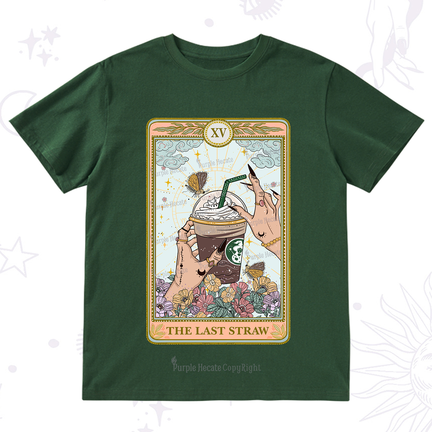 Purplehecate The Last Straw Tarot T-Shirt
