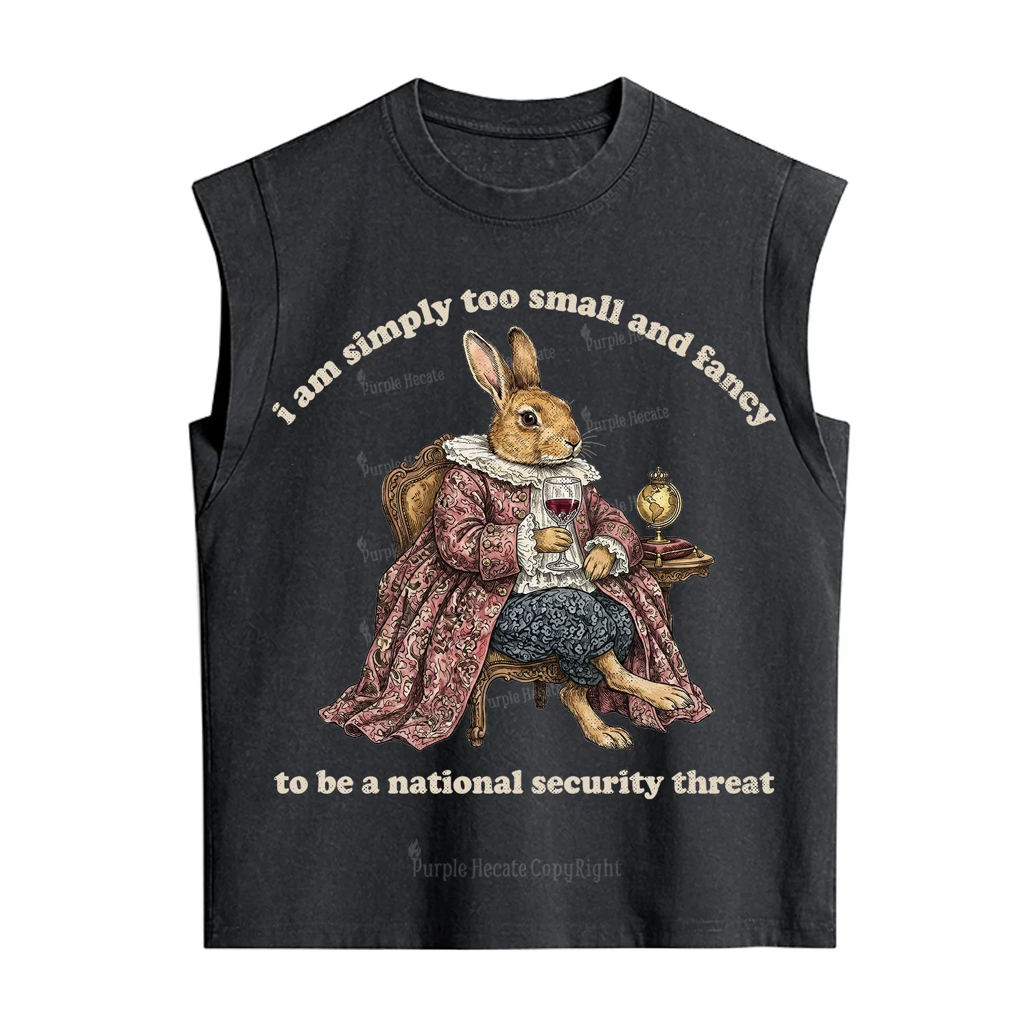Purplehecate Too Small and Fancy Vintage Washed Tank