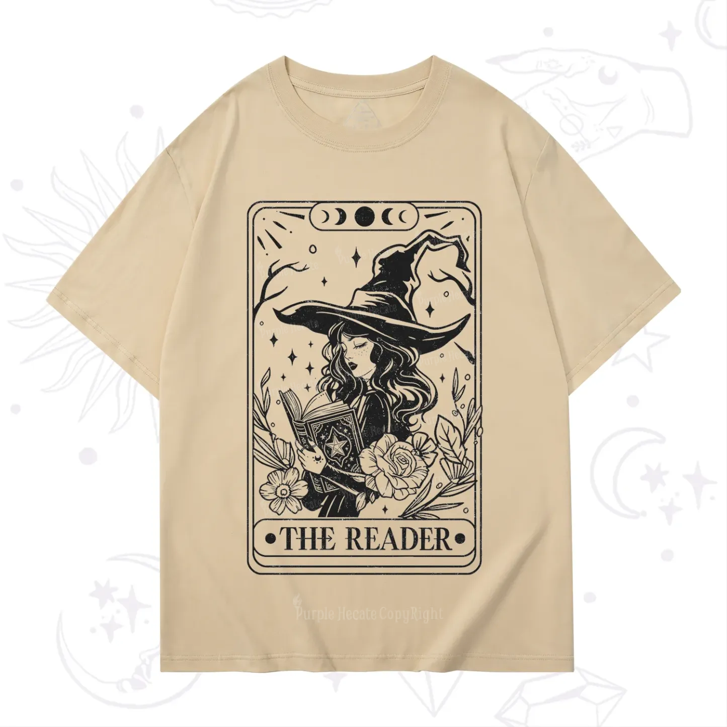 Purplehecate The Witch Reader Tarot T-Shirt