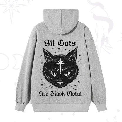 Purplehecate All Cats Are Black Metal Hoodie
